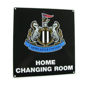 Newcastle metalskilt: HOME CHANGING ROOM